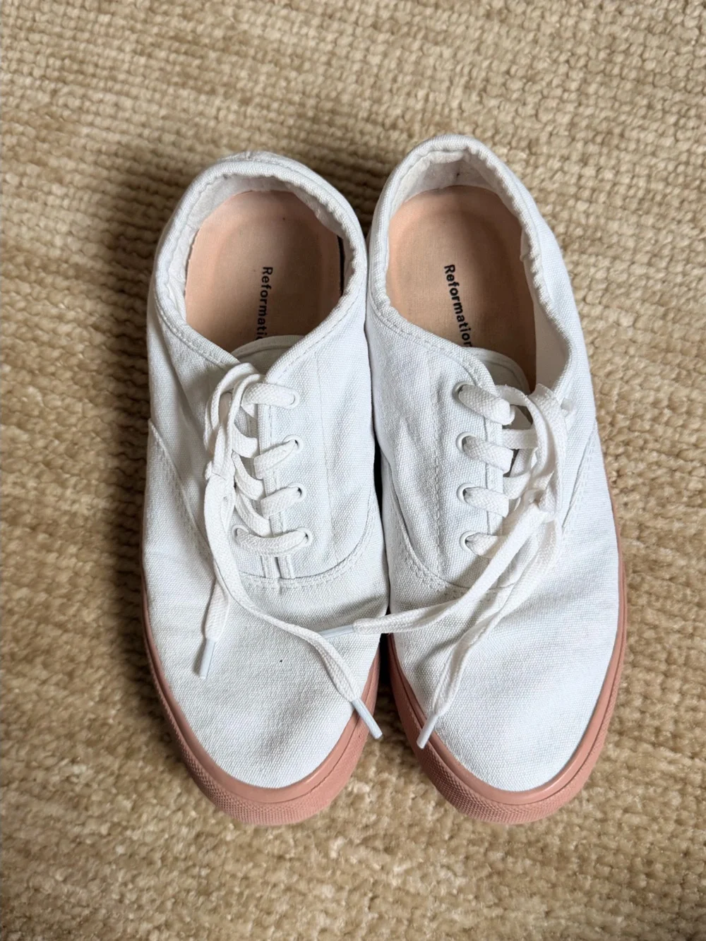 Reformation Hazel Canvas Sneaker Size 9